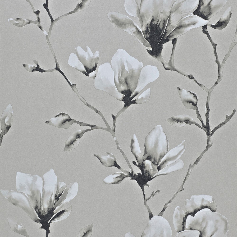 Lotus Wallpaper 110880 Wallpaper by Harlequin in Silver Grey